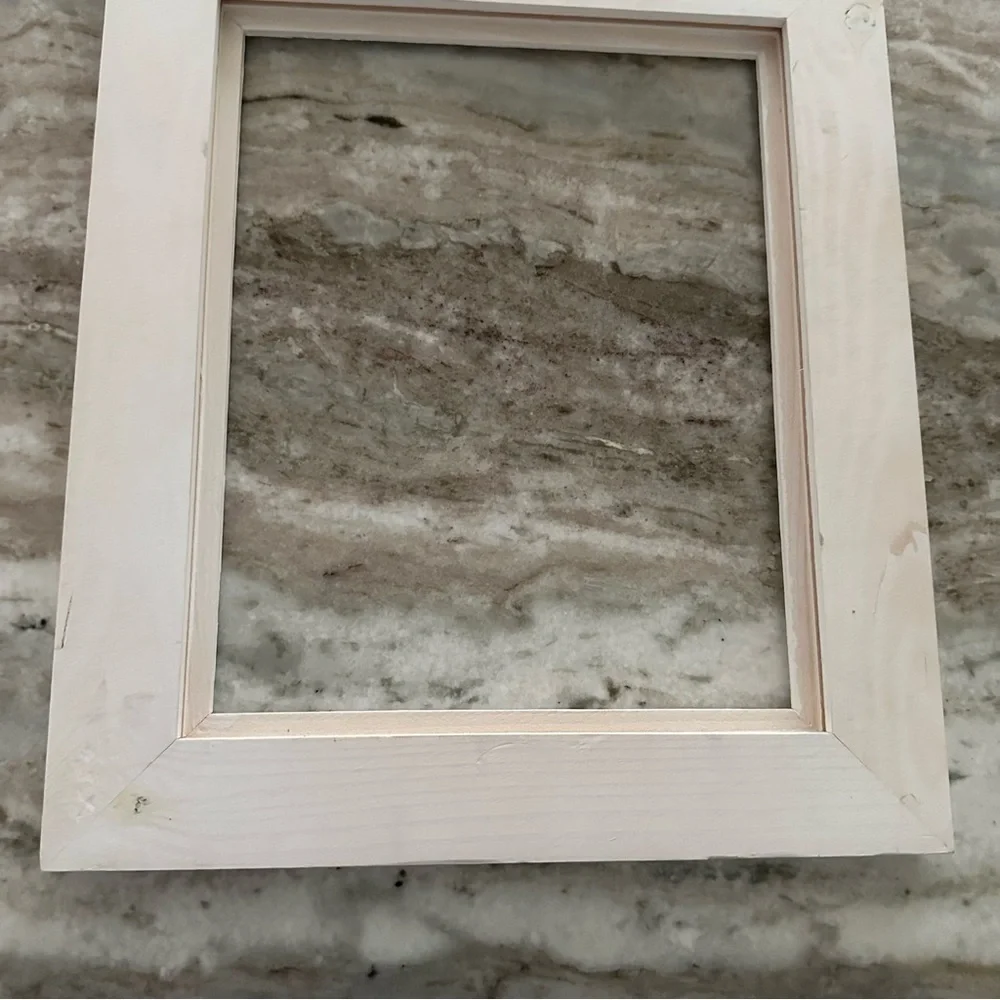 White Decorative Distressed Wood Frame - Farmhouse, Shabby Chic